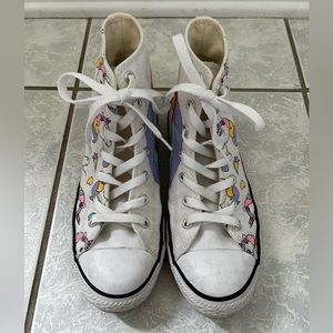Converse Unicorn and Rainbow High Top Sneakers